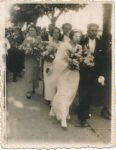 Orszak weselny na ulicy 1935r